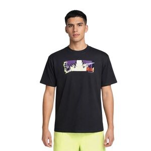 🆕 Nike NSW Max 90 V Hero Short Sleeve T-Shirt Anime Men's Sz L Black IM0438-045